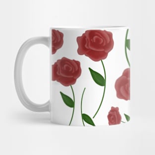 Red roses fun pattern Mug